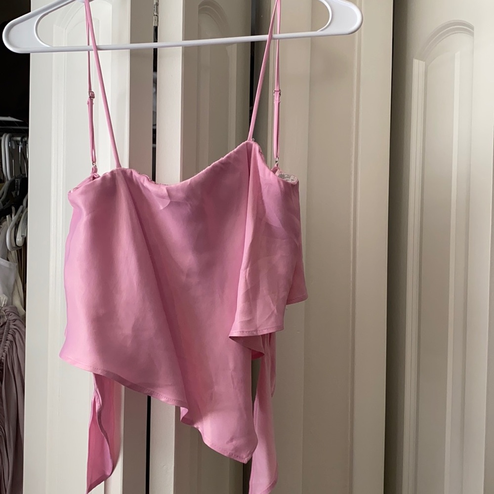 Zara pink crop top